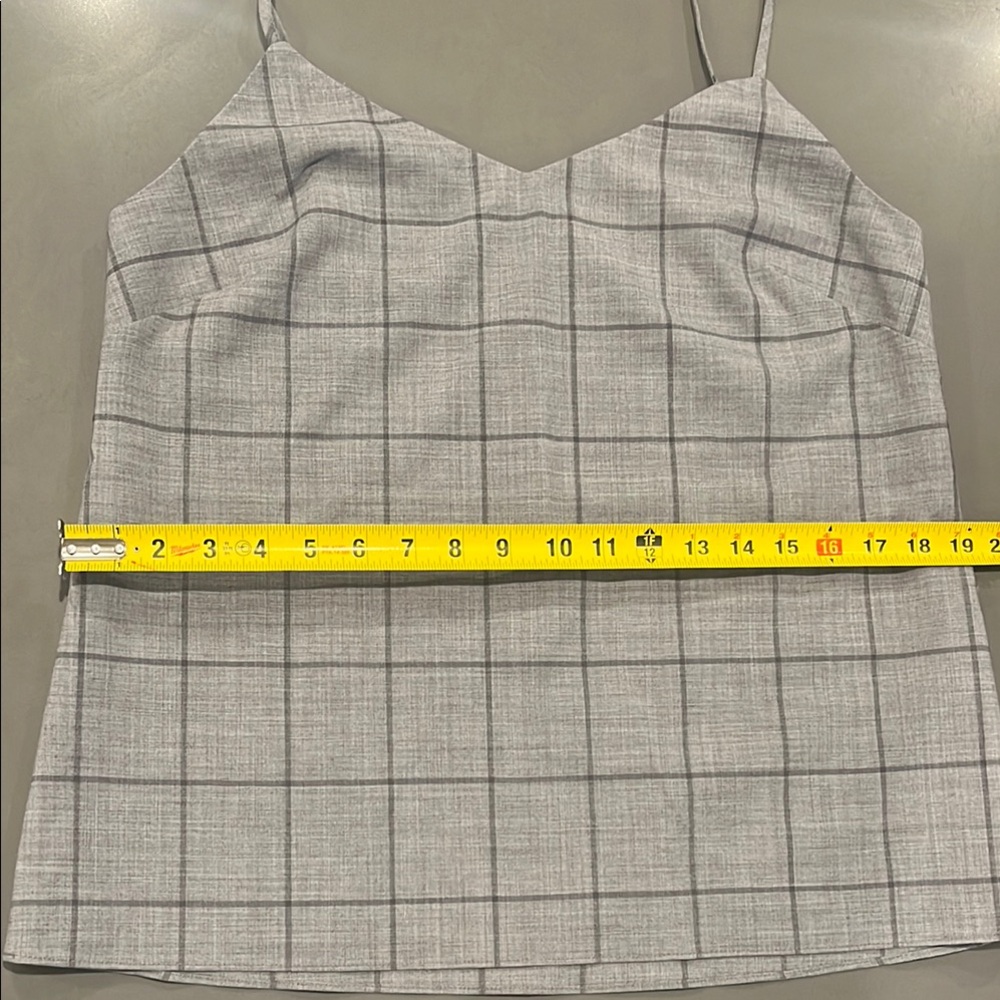Banana Republic Gray Plaid Camisole